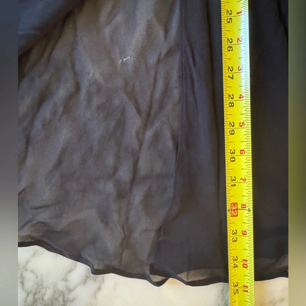 NWT J CREW New Gwyneth skirt in chiffon midi skirt two small holes at 26” length